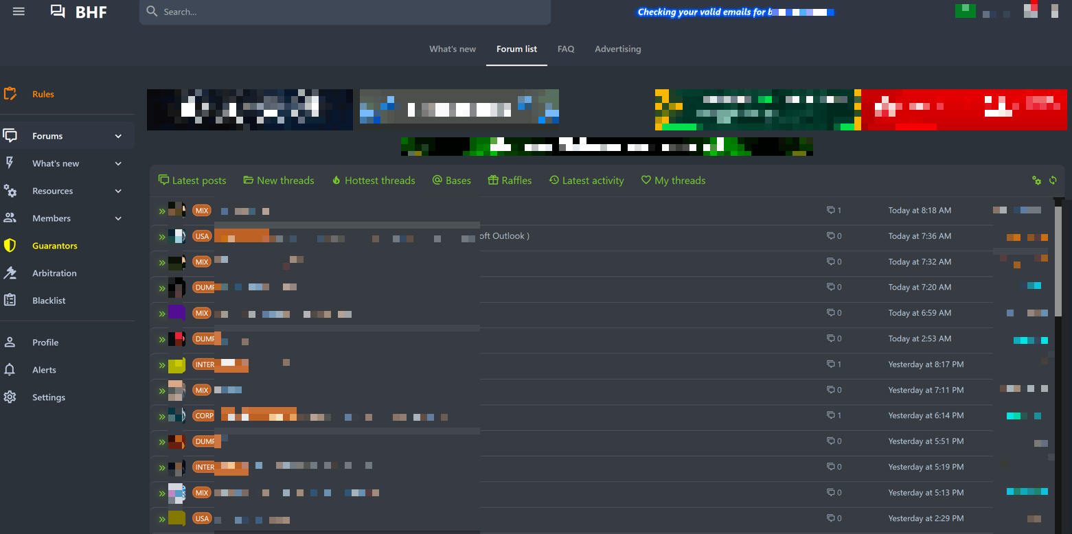 Home page of BHF (Best Hack Forum)