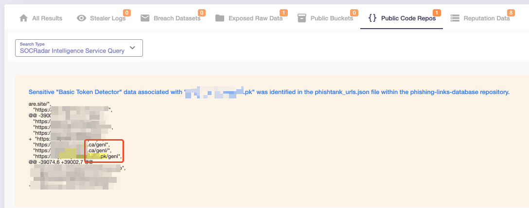 The C2s can be found using the paths under /genl/ on the SOCRadar platform in the Public Code Repos section under Threat Hunting.