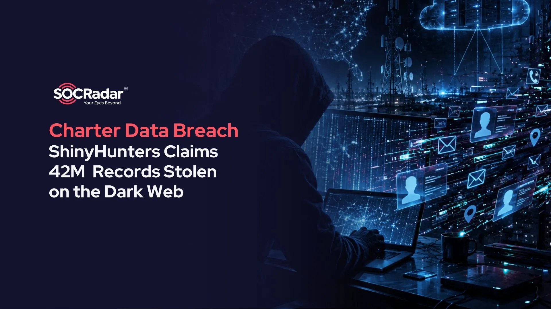 SOCRadar® Cyber Intelligence Inc. | Charter Data Breach: ShinyHunters Claims 42 Million Records Stolen on the Dark Web