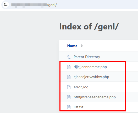 Index of the hosted files