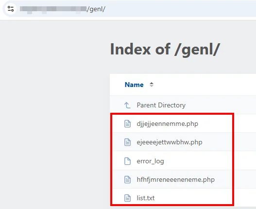 Index of the hosted files