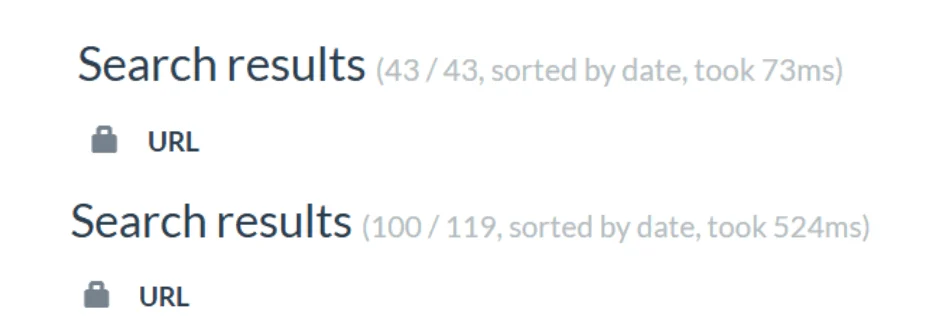 Similar page titles results in searches