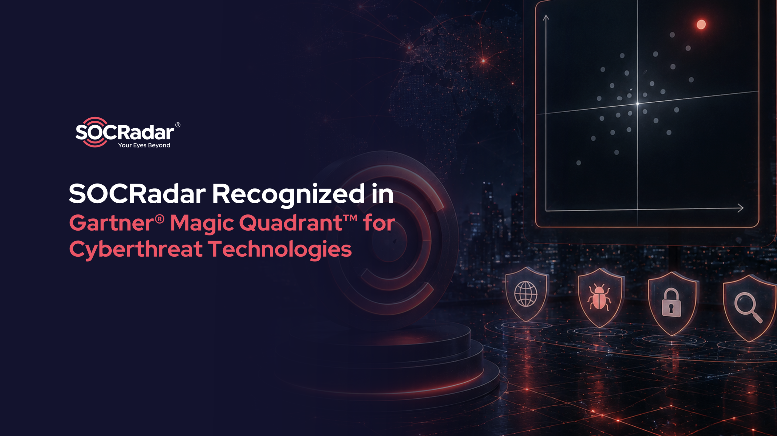 SOCRadar® Cyber Intelligence Inc. | SOCRadar Recognized in the 2026 Gartner® Magic Quadrant™ for Cyberthreat Intelligence Technologies