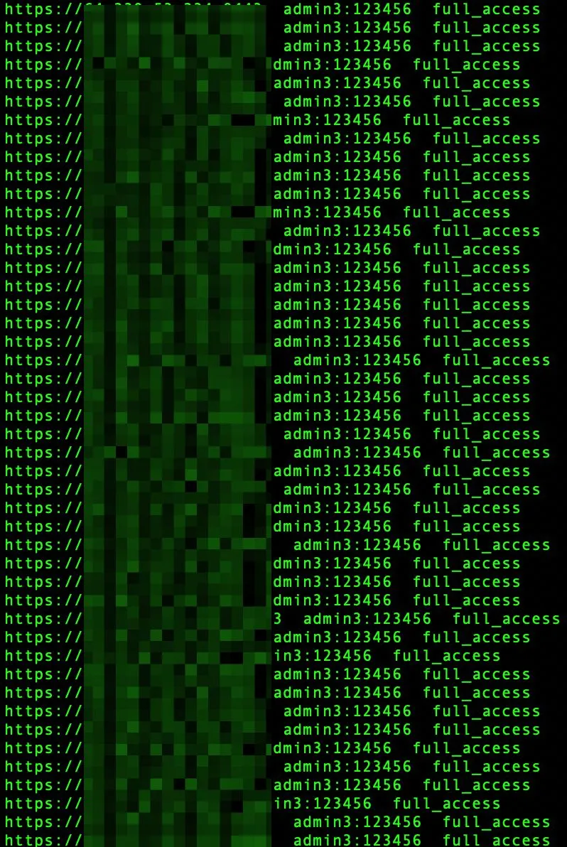 Over 2,500 Fortinet devices were breached with a single default credential (admin3:123456), allowing full access