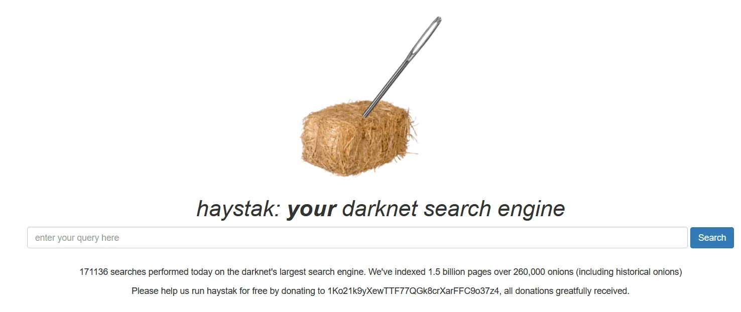 Haystak Dark Web Search Engine