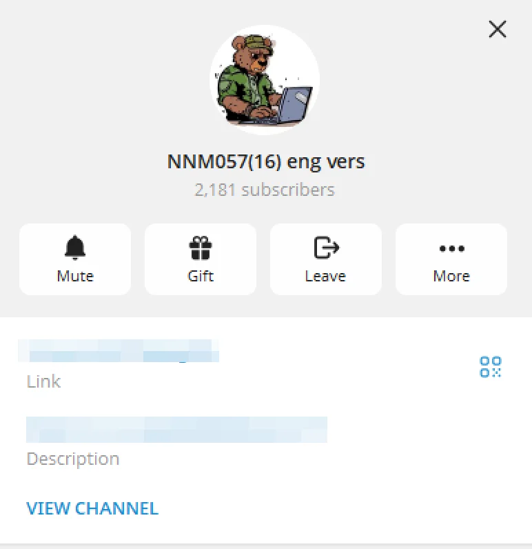 Telegram channel of NoName057(16)