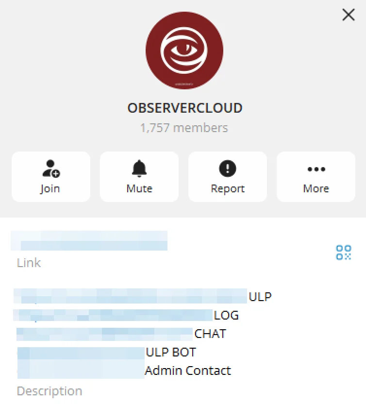 Observer Cloud’s Telegram channel