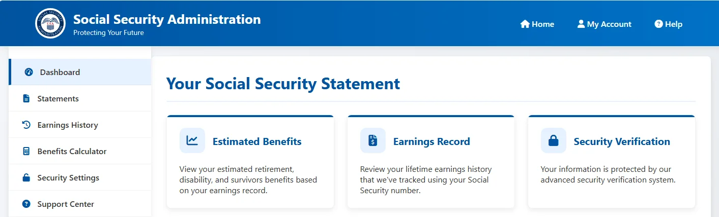 Fake Social Security Administration portal used in The Quarry IRS SSA phishing campaign