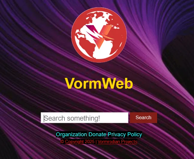 VormWeb Dark Web Search Engine