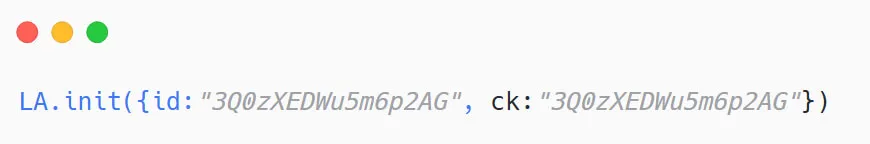 Figure 15. 51.LA initialization code embedded in version 2, adding Chinese analytics infrastructure to the kit.