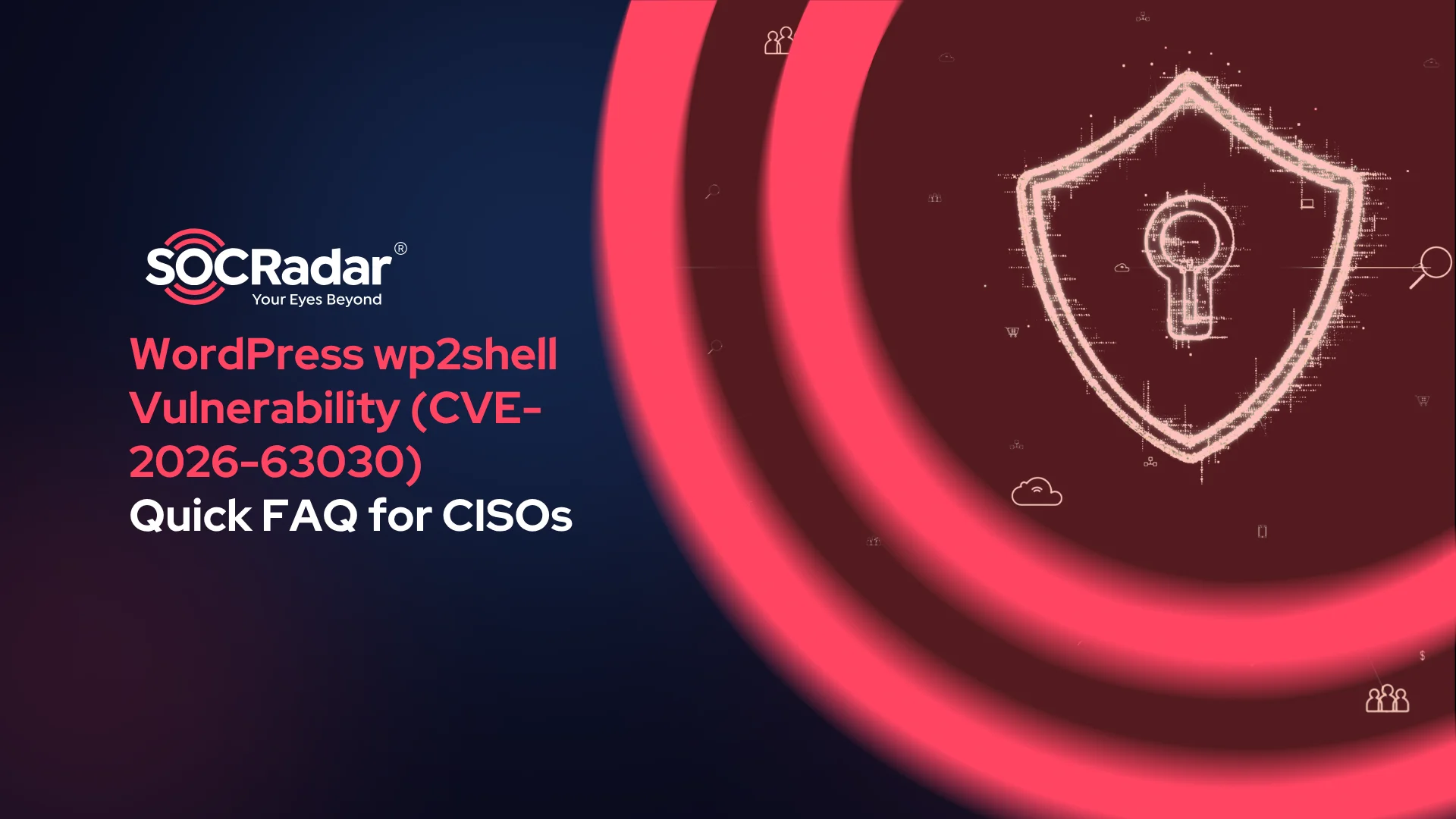 SOCRadar® Cyber Intelligence Inc. | WordPress wp2shell Vulnerability (CVE-2026-63030): Quick FAQ for CISOs
