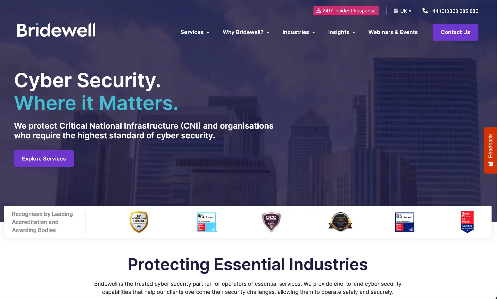 Bridewell cyber security services
