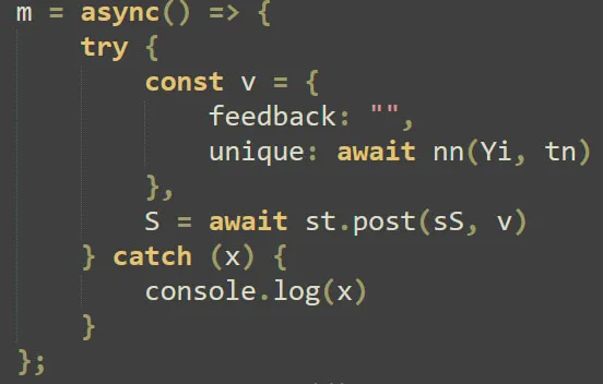 Fake feedback code