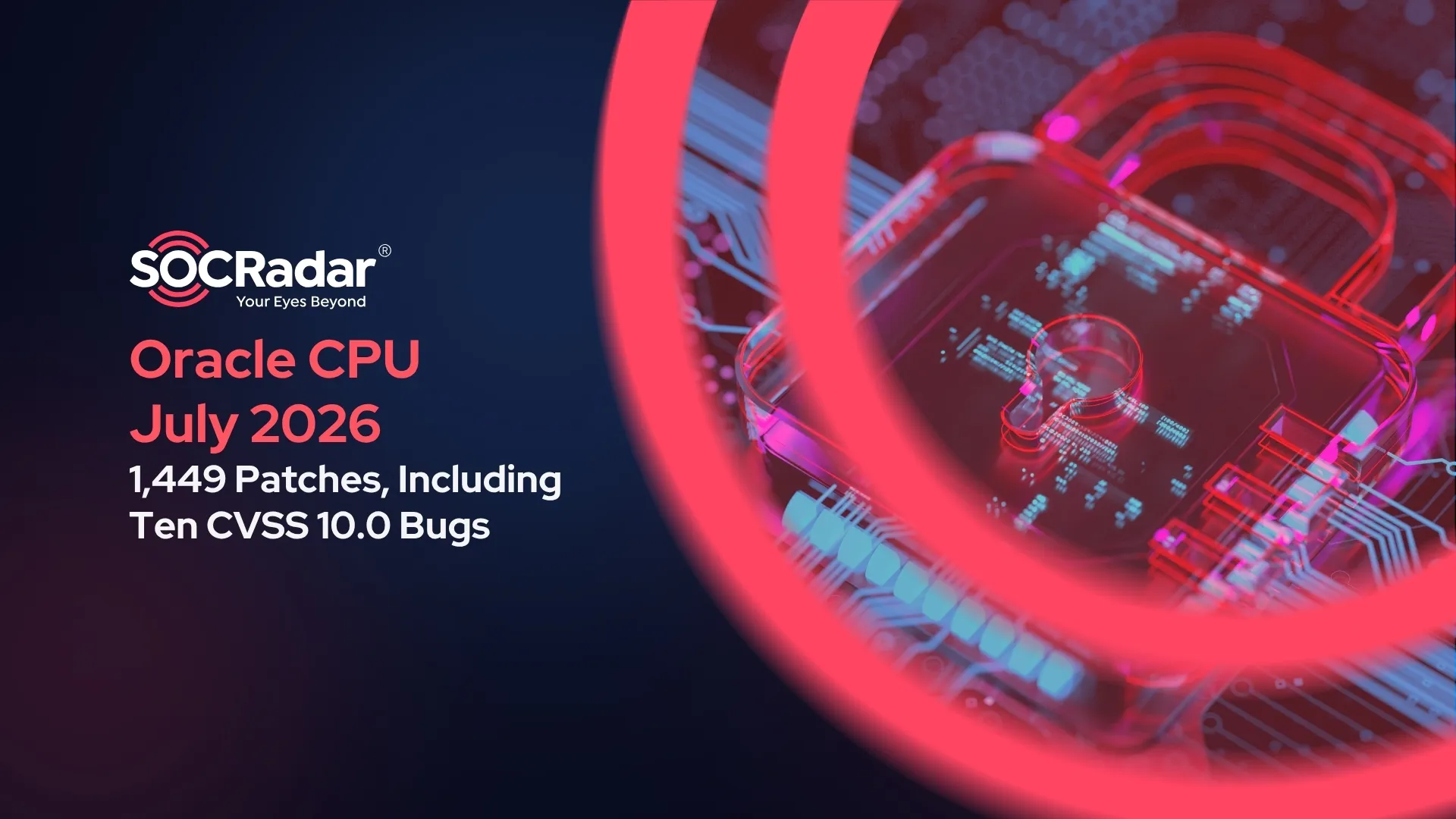 SOCRadar® Cyber Intelligence Inc. | Oracle July 2026 CPU: 1,449 Patches, 10 Score Max