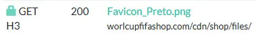 Figure 6. Portuguese-named resource (Favicon_Preto.png) served by a storefront operating in other languages, revealing the operator's working language.