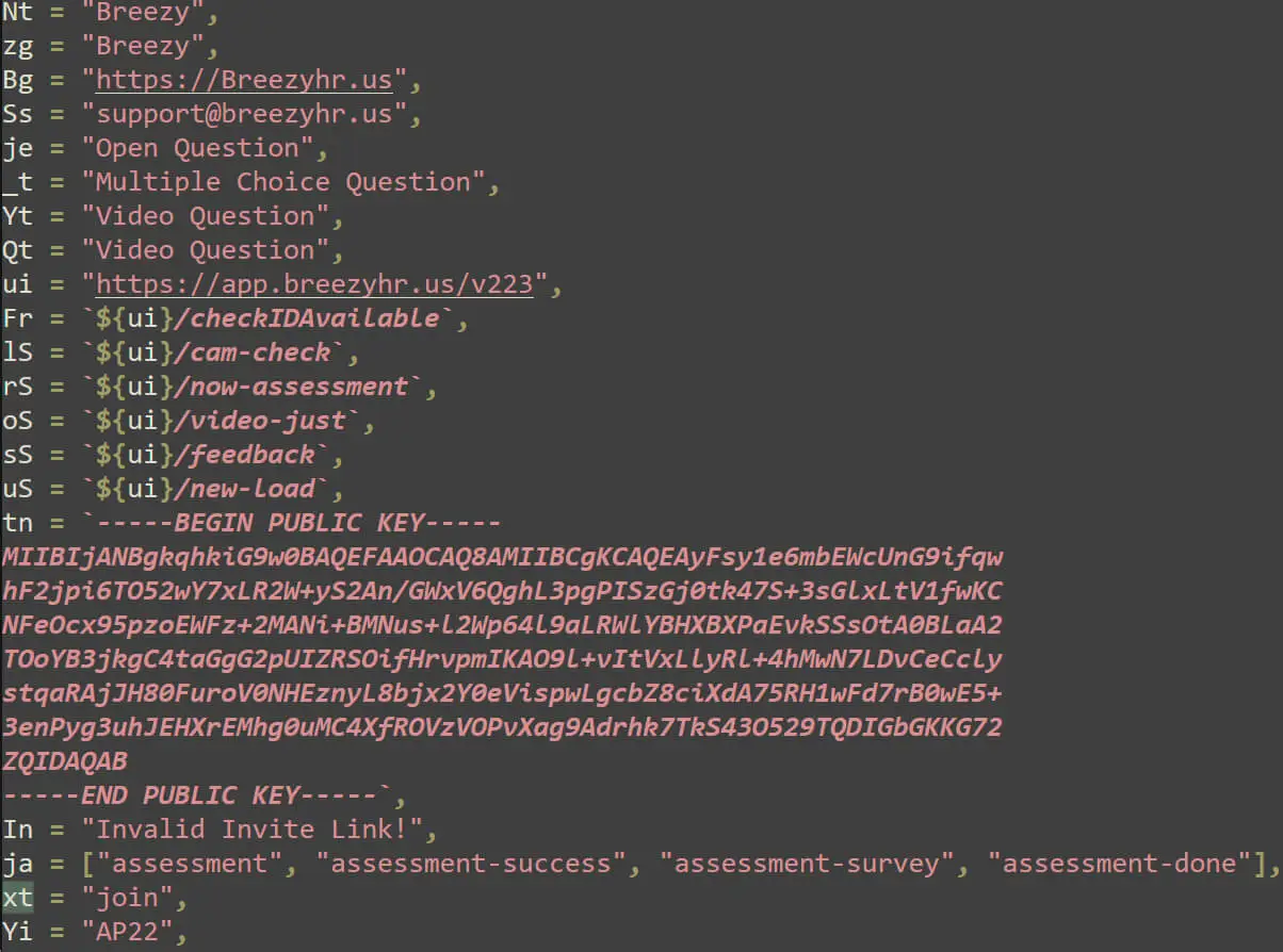 URL & API endpoints initialization