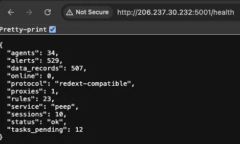 Status endpoint - /health
