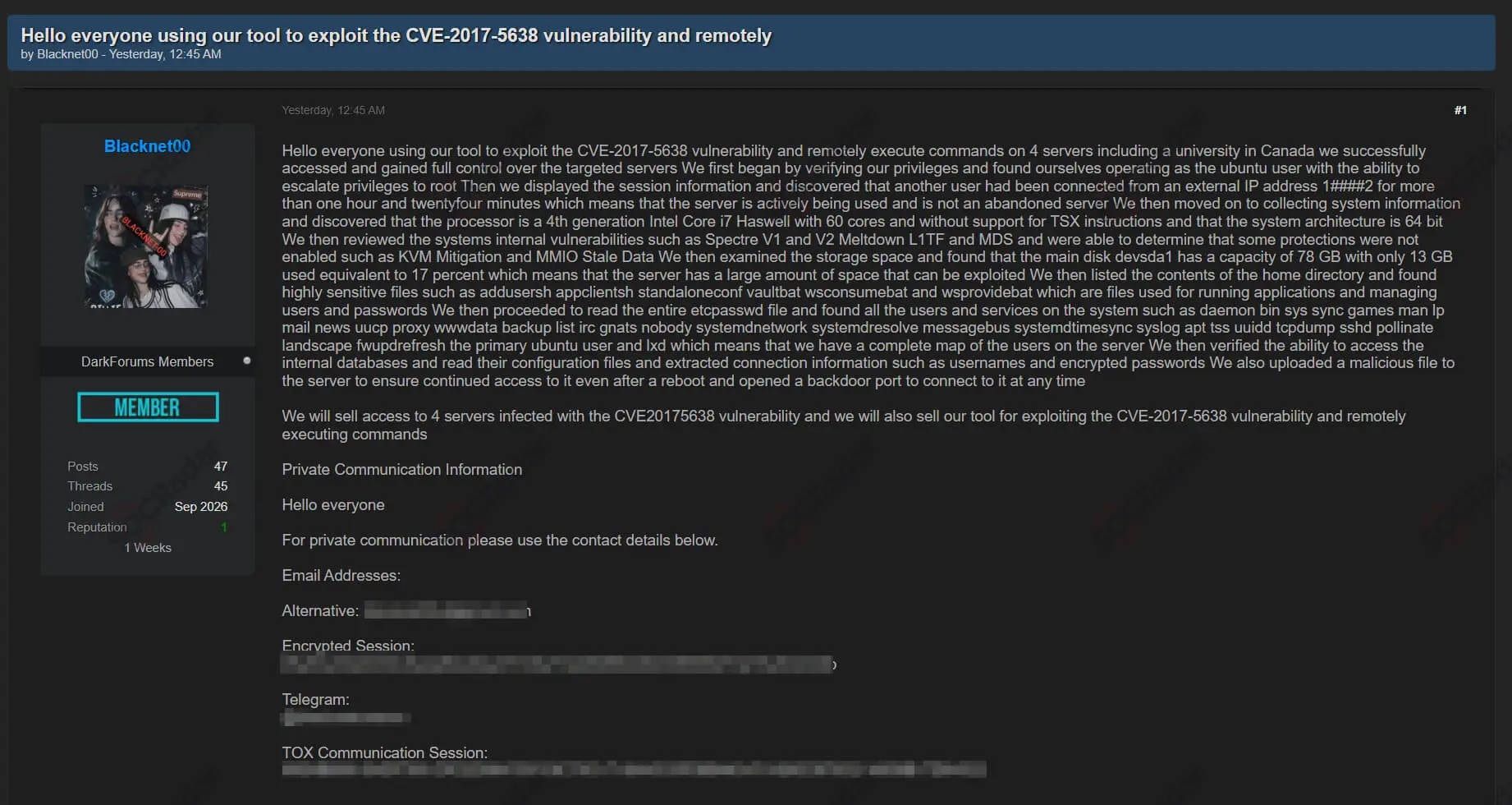 apache struts exploit cve 2017 5638 server access sale