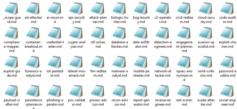 Specialized Claude Code agent definitions in the agent directory on the primary workstation